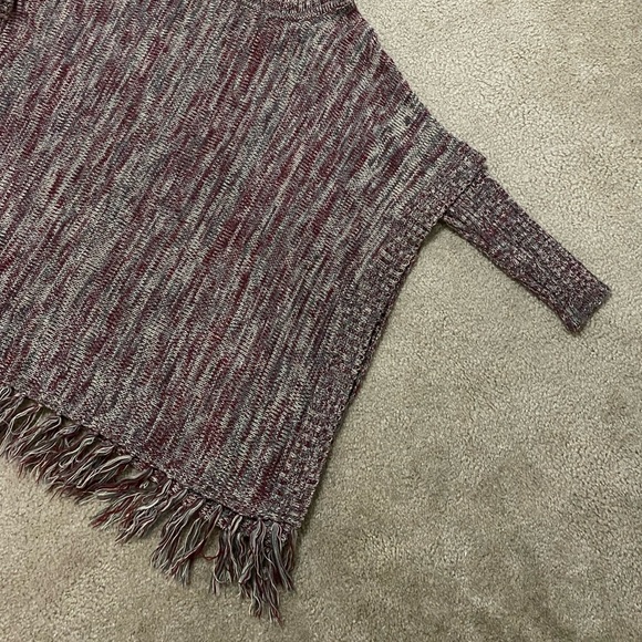 Downeast Basics Turtleneck Poncho/Shawl with Fringe - Picture 2 of 6